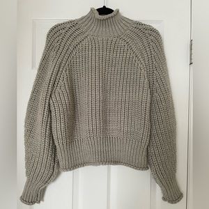 H&M Chunky Knitted Sweater Grey Size : X-LARGE